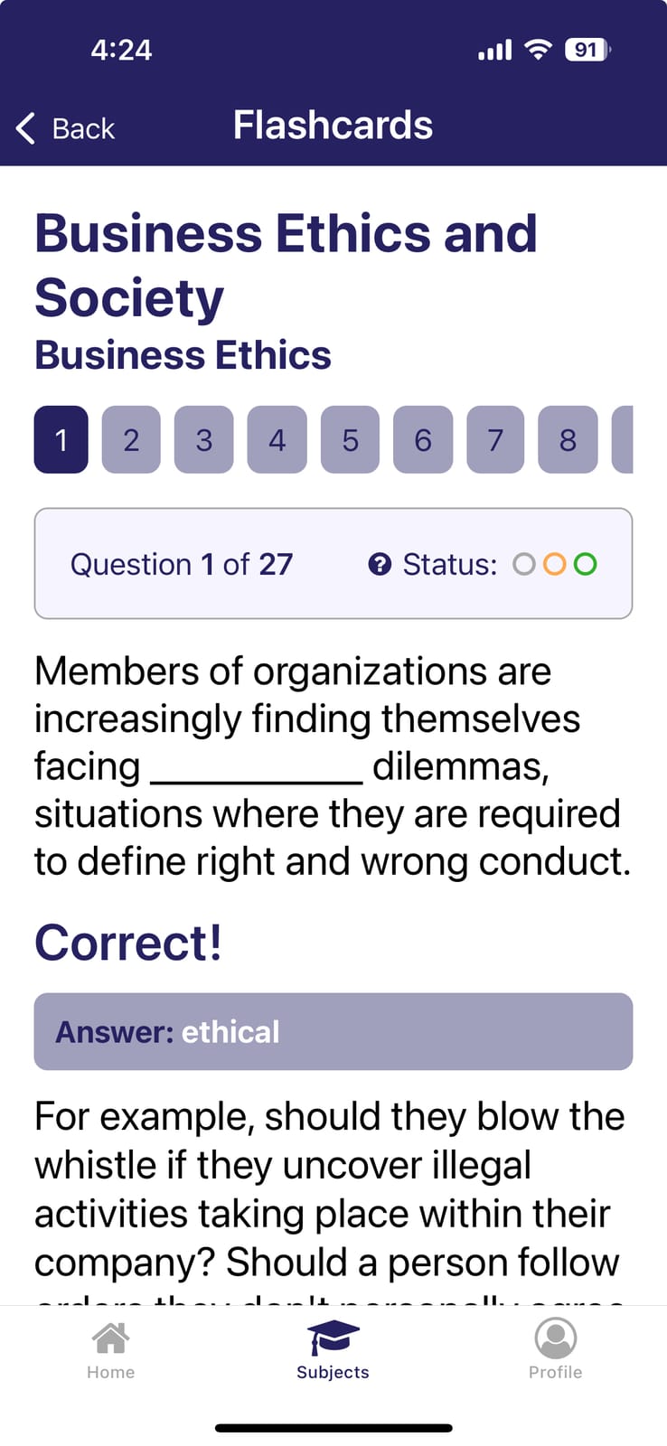 Business Ethics and Society DSST / DANTES study guide