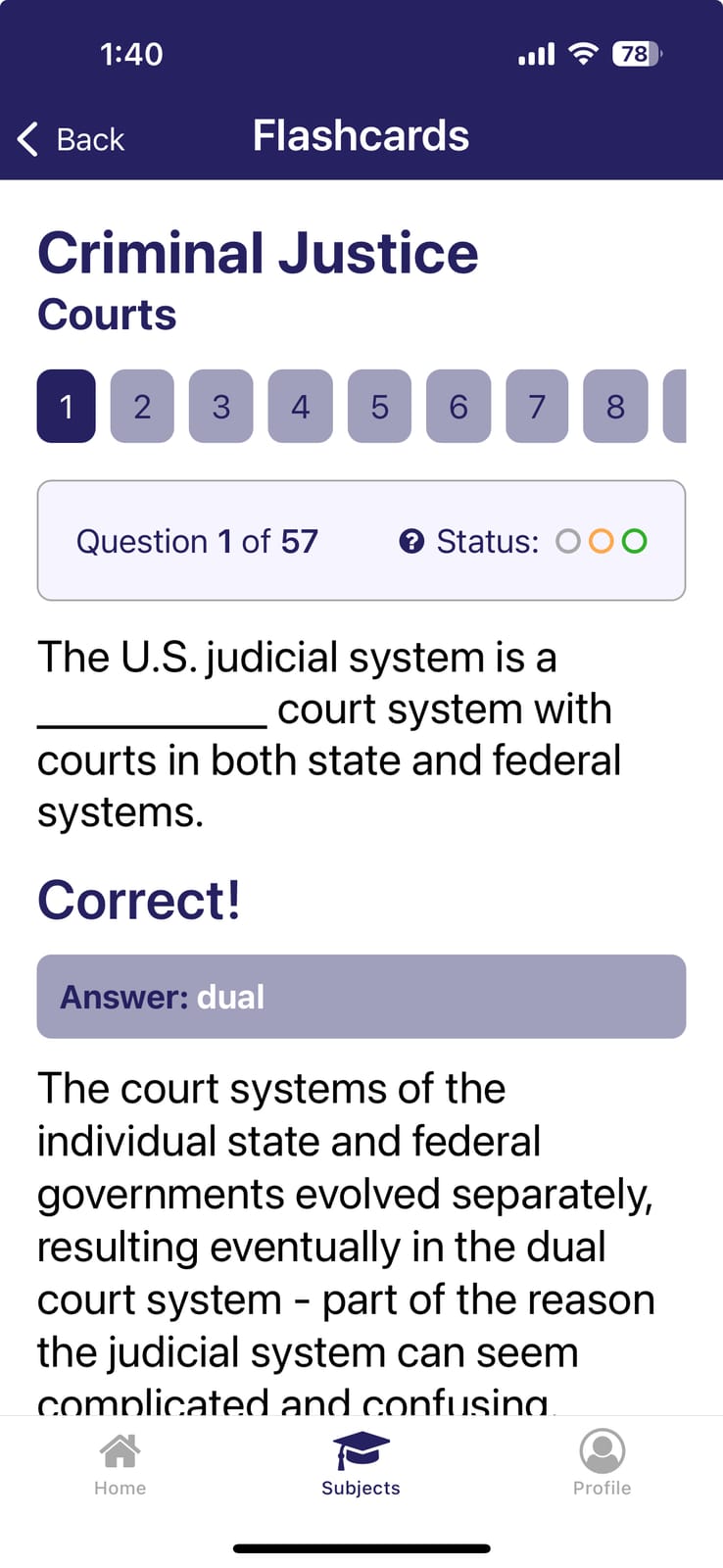 Criminal Justice DSST / DANTES study guide