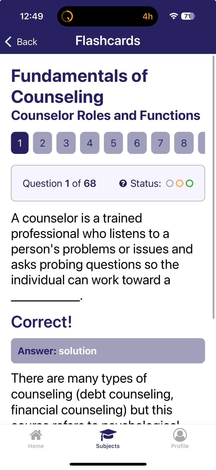 Fundamentals of Counseling DSST / DANTES study guide