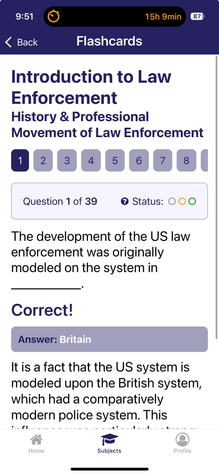 Introduction to Law Enforcement DSST / DANTES study guide