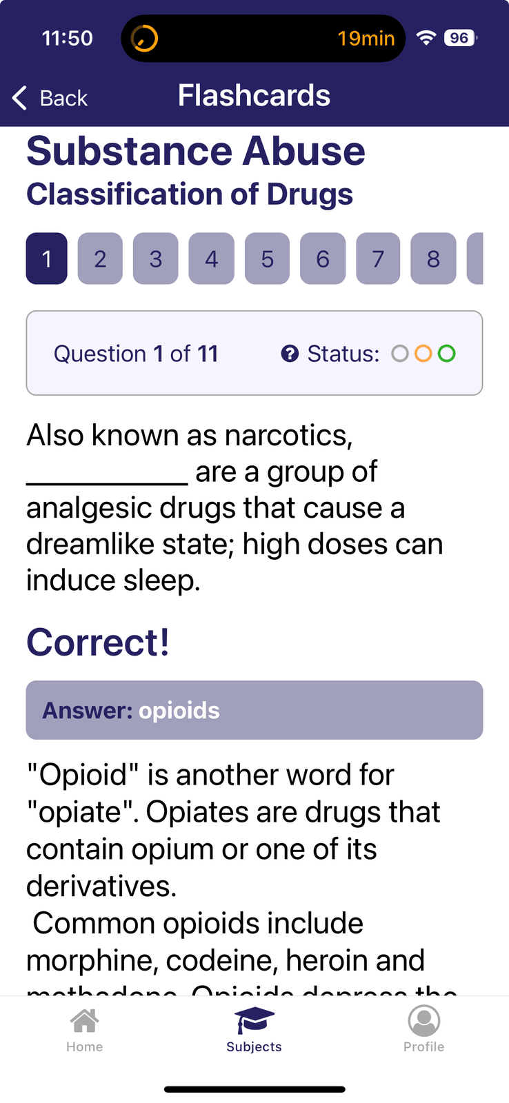 Substance Abuse DSST / DANTES study guide