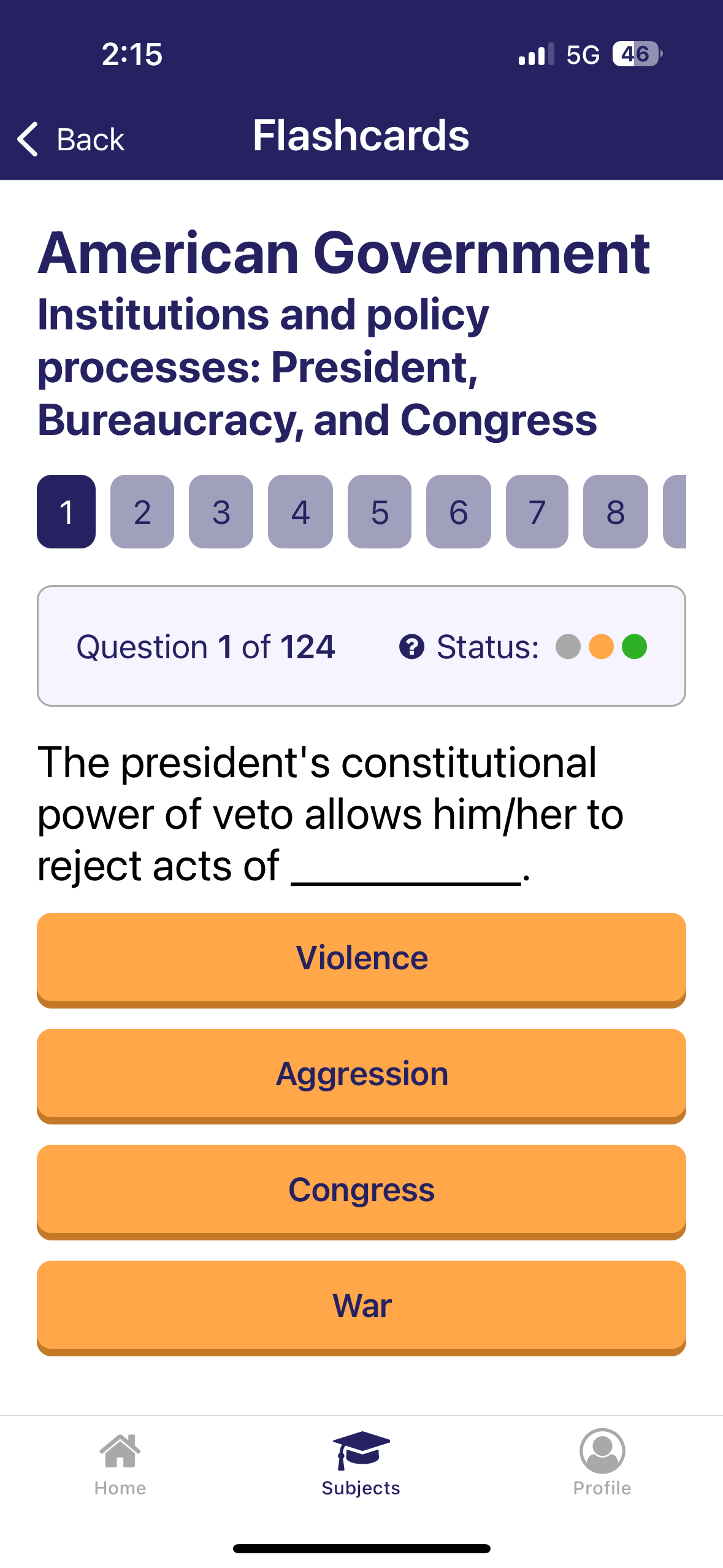 American Government CLEP study guide preview