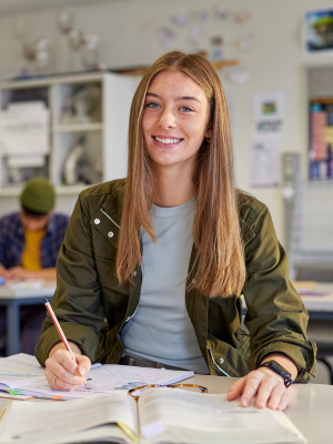 Happy CLEP Exam Student